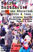 Soirée Solidarité : Ensemble pour une éducation accessible à tous!
