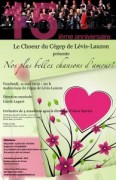 Concert 15e anniversaire «Nos plus belles chansons d'amour» 